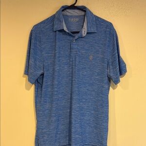 Izod Blue Polo Shirt Classic Casual Style